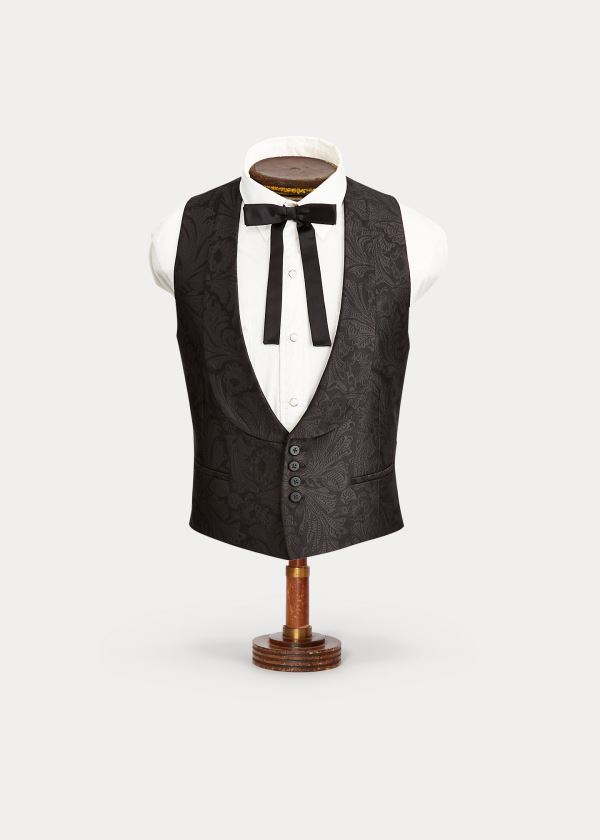 Men's Ralph Lauren Jacquard Tuxedo Vests | 103267JCM